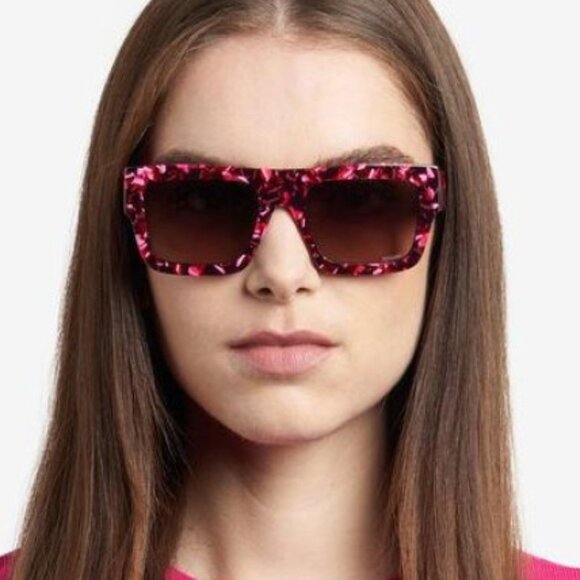Missoni MIS 0129/S 0QQ7 08 Square Sunglasses - Pink/Blue main image 9